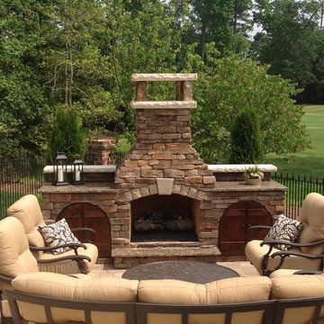 Outdoor Fireplace After