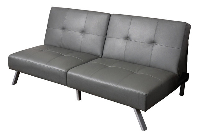 Heston Vinyl Click Clack Futon Sofa Bed Contemporary Futons By Heston Vinyl Click Clack Futon Sofa Bed Gray