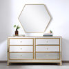 Home Living Dresser 6-Drawers, Antique Gold