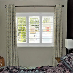 Shutters with Curtains and Bay Windows - Co Wicklow - Interior Shutters