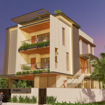 Modern Bungalow Design in Maninagar