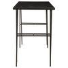 Moe's Home Collection Esme Contemporary Wood Desk with Iron legs in Black