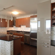 tile on front of kitchen island