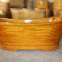 wooden bathtubs Oak soaking bathtubs - Products