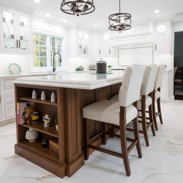 Traditional white&glazed kitchen