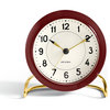 Arne Jacobsen, Burgundy Station Alarm Clock