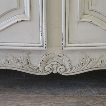 Antique Painted Louis XV Style French Provincial Style Server
