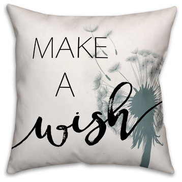 Make a Wish 18x18 Throw Pillow