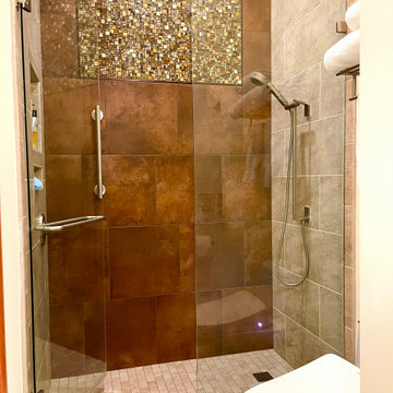 Interior: Arizona Remodel guest bath shower