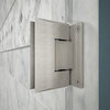 DreamLine Unidoor Plus 34-34.5"W Frameless Hinged Shower Door in Brushed Nickel