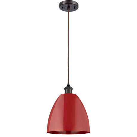 Ballston Plymouth Dome 1 Light Mini Pendant, Oil Rubbed Bronze, Black Textured