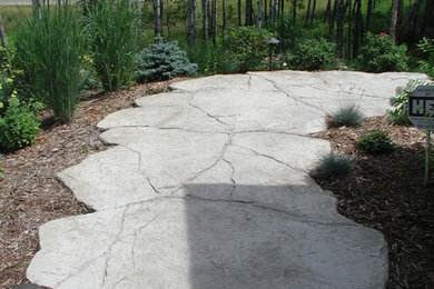 Example of a minimalist exterior home design in Minneapolis