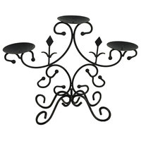 1950s French Art Deco Iron Candle Holder Candelabra