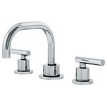 Symmons - Dia Widespread Two-Handle Bathroom Faucet with Push Pop Drain (1.0 GPM) - The Dia collection offers a contemporary design that fits any budget. The combination of the Dia Collections quality and sleek design makes it the Smart Choice for any contemporary bath. Balancing sleek forms and simple lines, the Dia Widespread Two-Handle Bathroom Faucet boasts a modern sophistication to complement contemporary bathroom designs. All Symmons products are designed with the customer in mind; the proof is in the details. Plated in a scratch-resistant finish over solid metal, this lavatory faucet has the durability to add contemporary styling to your bathroom for a lifetime. The high-arc design allows enough clearance to access your sink, regardless of whether you're filling a cup or just washing your hands. With an ADA-compliant double-handle design, this widespread bathroom faucet allows you to ensure custom water temperature setting with ease of use for everyone. At an eco-friendly low flow rate of 1.0 gallons per minute, this bathroom faucet is WaterSense certified so that you can conserve water without sacrificing performance, saving you money on your water bill. This model includes everything you need for quick installation, including ceramic disc valves to prevent dripping, supply hoses for connection, and coordinating push-pop drain assembly for convenience. With features that are crafted to last and a style that is designed to please, the Symmons Dia Widespread Two-Handle Bathroom Faucet is a seamless addition to your bathroom and is backed by our limited lifetime warranty.