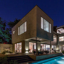 Lap Pool And Waterfall Wall