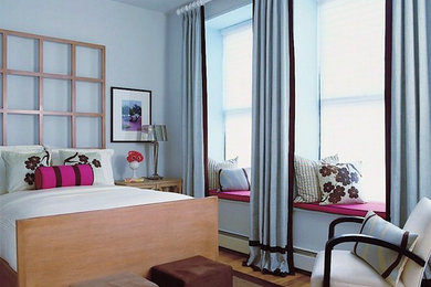 Trendy bedroom photo in New York