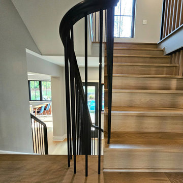 Project #115 | Staircase with Continuous Rail System Without Newels