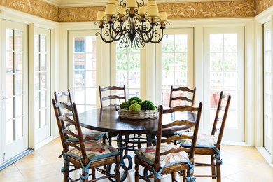 Inspiration for a timeless enclosed dining room remodel in Other