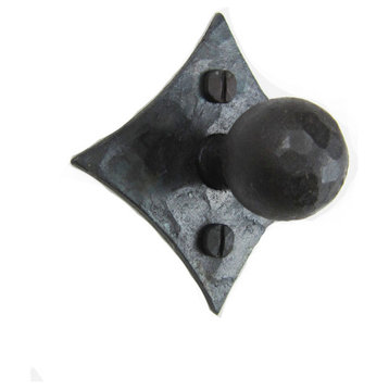 Rustic Diamond Back Hammered Iron Cabinet Knob HK4, Bronze