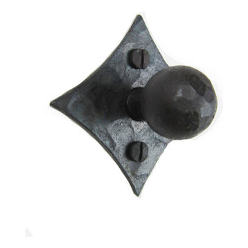 Rustic Diamond Back Hammered Iron Cabinet Knob HK4, Bronze