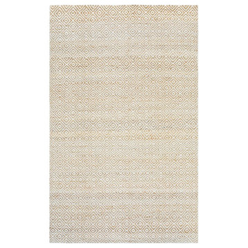 Alora Decor Harlem 8' x 10' Pattern Natural/Gray/Rust/Blue Hand-Woven Area Rug