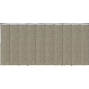 Nilo 10-Panel Track Extendable Vertical Blinds 120-218"W