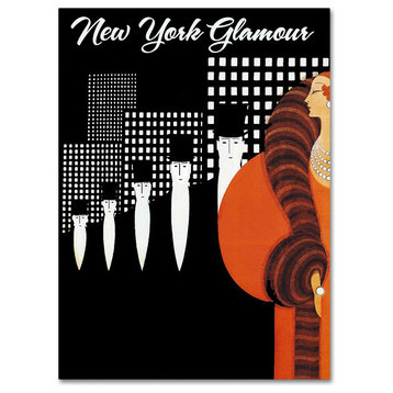 "New York Glamour" by Vintage Apple Collection, Canvas Art