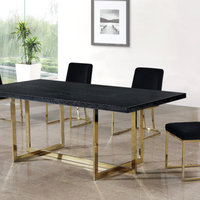 Heidi Velvet Dining Chairs, Set of 2, Black