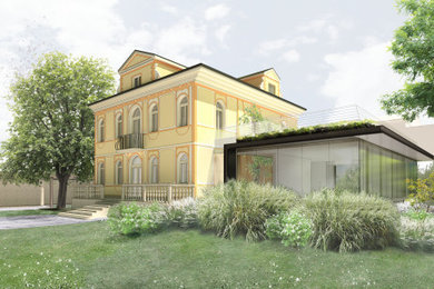 Villa a Treviso _Render facciata fronte strada