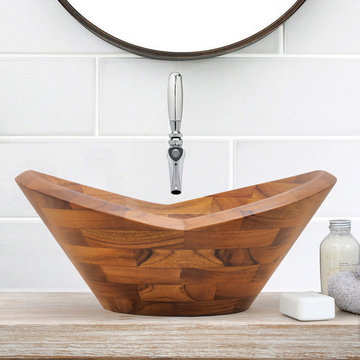 Teak bathroom sinks