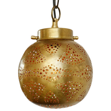 Small Brass Work Globe Lantern