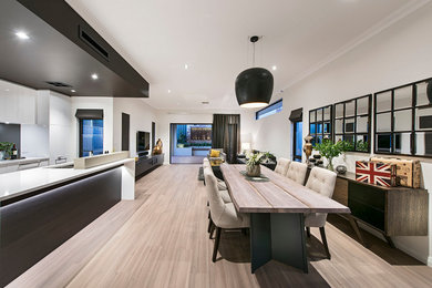 Design ideas for a contemporary dining room in Perth.