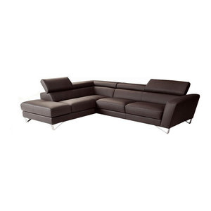 Nicoletti Sparta Italian Leather Sectional Sofa Modern