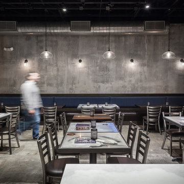 Miami Contemporary Industrial Pizza Restaurant Design