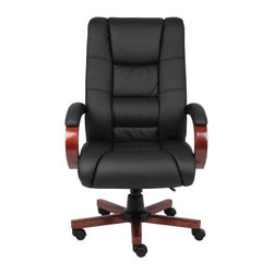 Boss - BOSS HIGH BACK EXECUTIVE WOOD FINISHED CHAIRS - Office Chairs