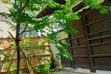 東京23区にある和モダンなおしゃれな庭の写真