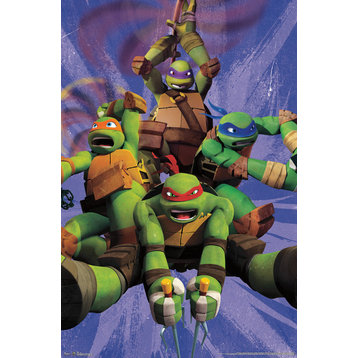 Teenage Mutant Ninja Turtles Team Poster, Premium Unframed