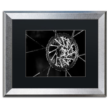 Jason Shaffer 'Bike Parts' Matted Framed Art, Silver Frame, Black Mat, 20x16
