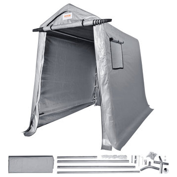 VEVOR Portable Storage Shelter Garage Storage Shed 6x8x 7' & Zipper Door