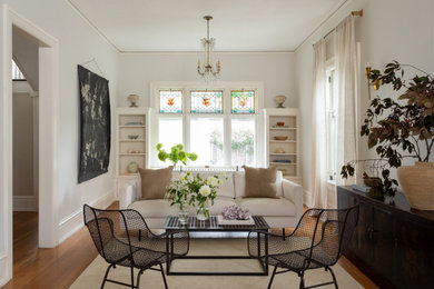 Example of a transitional living room design