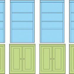 Antonio Wall Unit System - Bookcases