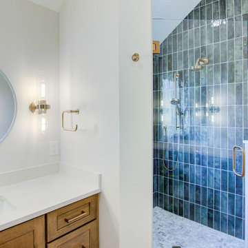 Primary Bathroom Remodel with Tub Removal & Shower Relocation