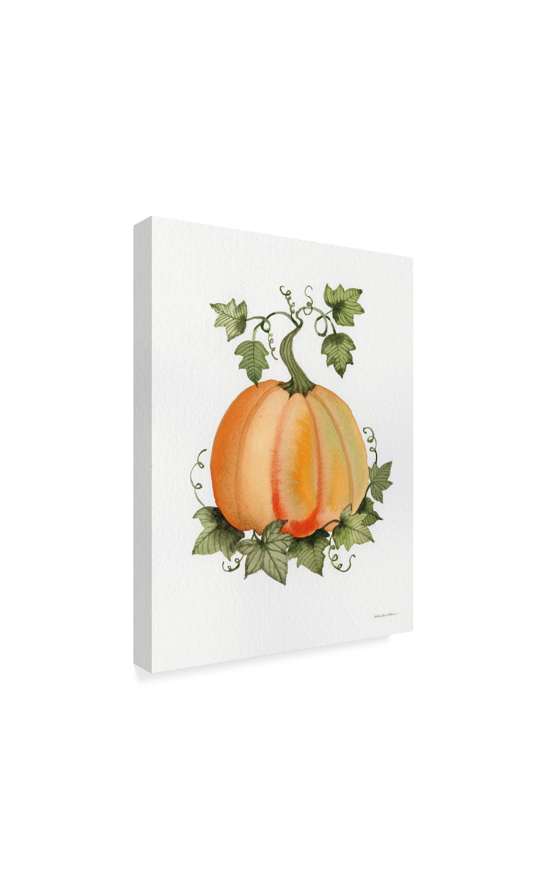 Kathleen Parr Mckenna 'Pumpkin And VInes II' Canvas Art, 24"x32 ...