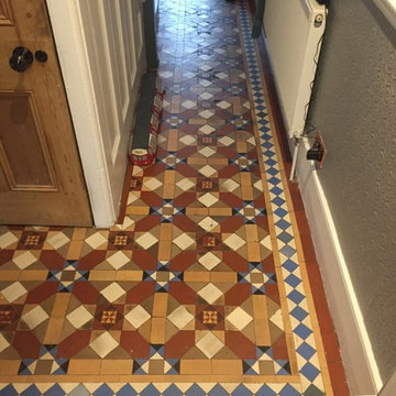Victorian Hallway Floor Tile Restoration in Camden