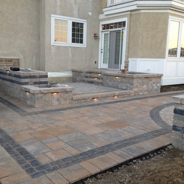 Outdoor Bar and Gas Fire Pit Outdoor Living Space