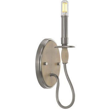 Durrell 1 Light Wall Sconce, Brushed Nickel