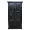 Barn Style Armoire / Kitchen Pantry, Sassy Olive