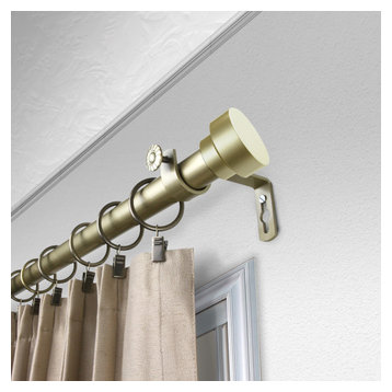 The 15 Best Gold Curtain Rods For 2022, Double Curtain Rod Gold