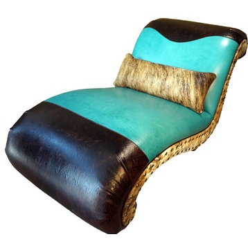 "Albuquerque" turquoise Chaise Lounge