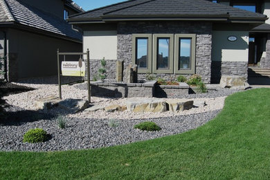 Moderner Garten in Calgary